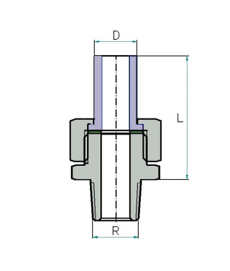 На фото Hi-Therm PP-R male threaded union